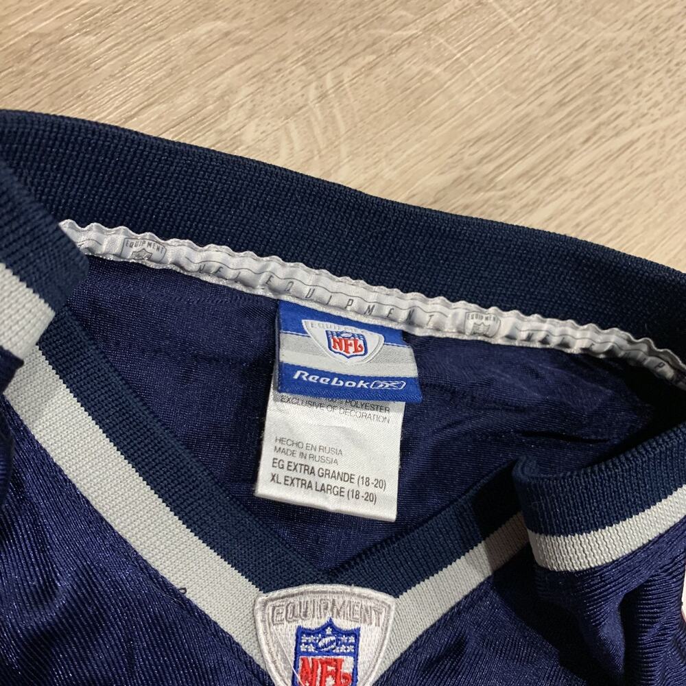 Reebok NFL New England Patriots Tom Brady # 12 Jersey Youth Boys XL (18-20) Navy - Picture 3 of 7